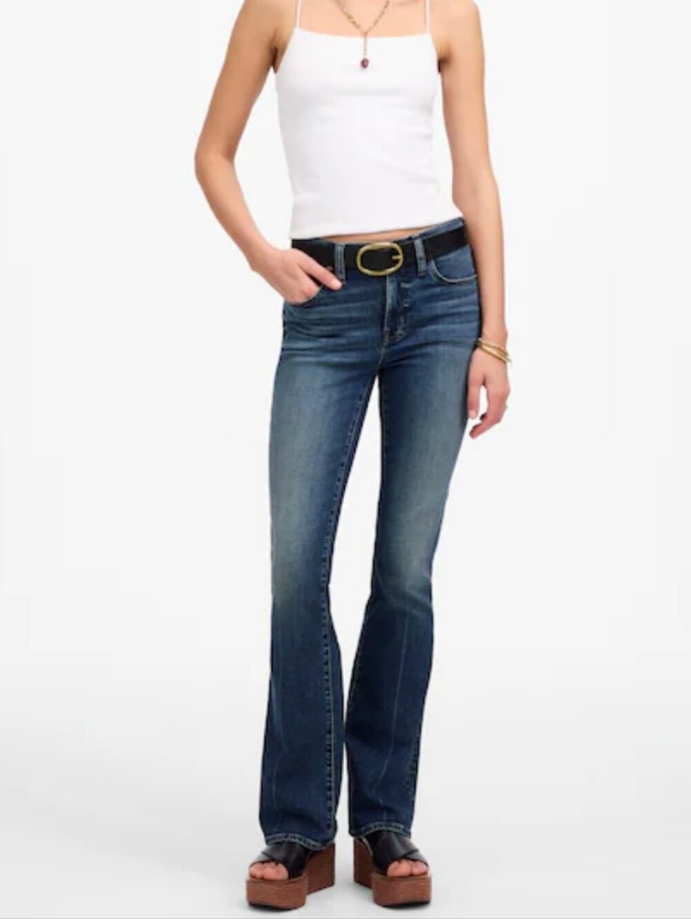 Madewell $138 Kick Out Full-Length Jeans In Devito Wash Size 23 NR494 - Picture 2 of 9